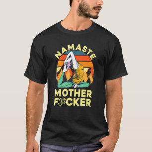 Camiseta Namaste Mãe F Faça Uma Pose Yoga Vintage Retro