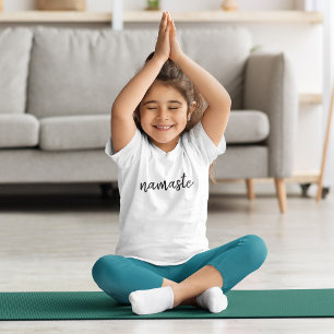 Camiseta Namaste Meditação Espiritual Moderna Crianças