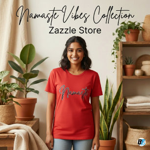 Camiseta Namaste Meditação Espiritual Moderna Yoga T-Shir