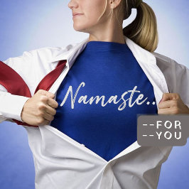 Camiseta Namaste | Meditação Espiritual Moderna Yoga T-Shir