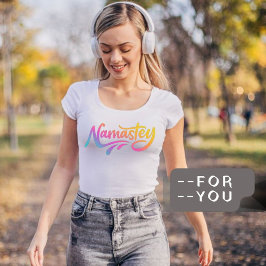Camiseta Namaste | Meditação Espiritual Moderna Yoga T-Shir