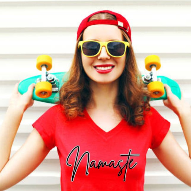 Camiseta Namaste | Meditação Espiritual Moderna Yoga T-Shir (Criador carregado)