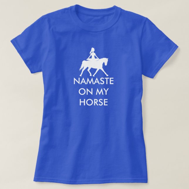 CAMISETA NAMASTE NO MEU CAVALO (Frente do Design)
