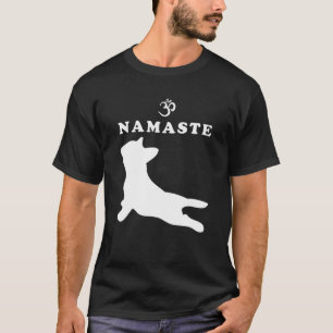 Camiseta Namaste Om Símbolo Francês Bulldog Funny Yoga Gift