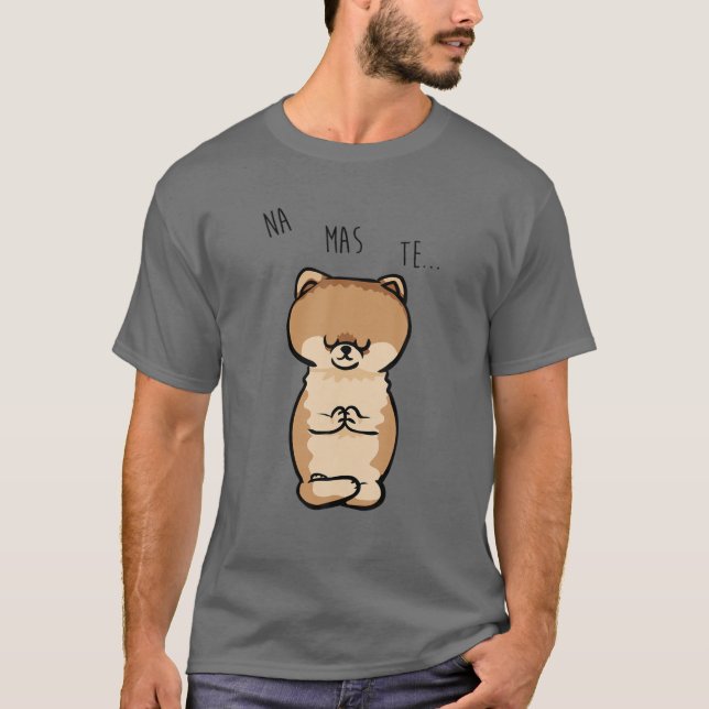 Camiseta Namaste Pomeranian (Frente)