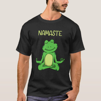 Camiseta Namaste Rã Yoga Meditação Pilates Yoga Animais