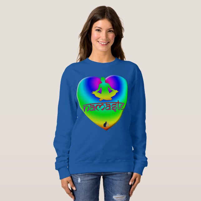 Camiseta Namaste Rainbow Intentions Heart (Frente Completa)