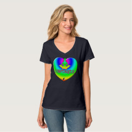Camiseta Namaste Rainbow Intentions Heart T-Shirt