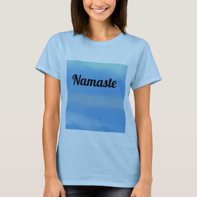 Camiseta Namaste serene sky yoga T-Shirt (Frente)