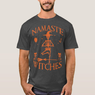 Camiseta Namaste Witches Yoga Skeleton Namaskaram Yoga Inst