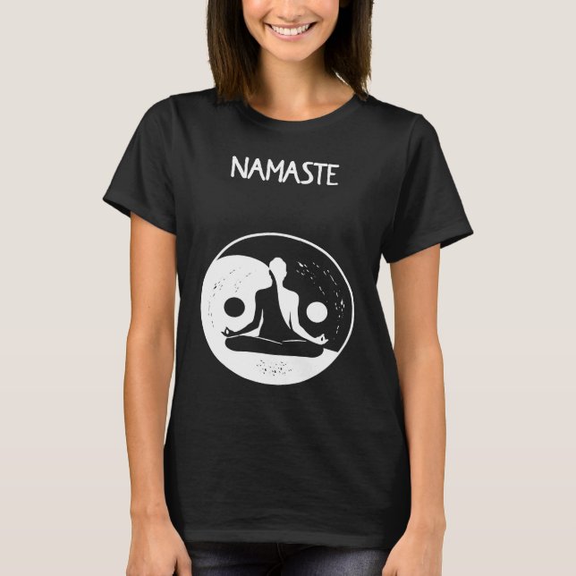 Camiseta Namaste Yin Yang Meditation (Frente)