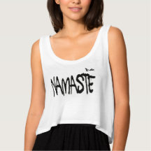 NAMASTE YOGA SHIRT COM FLOWER OF LIFE Back IMPRESS