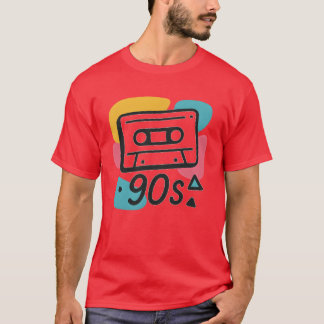 Camiseta Name Colorful 90s Cassetteape Design retro