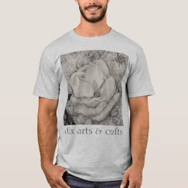 Camiseta namesake magnolia, flores, tecido, algodão e mão