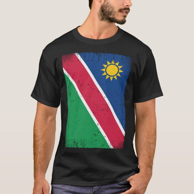 Camiseta Namíbia Flag (Frente)