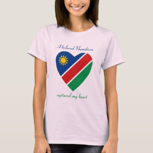 Camiseta Namíbia Flag Sweetheart T-Shirt