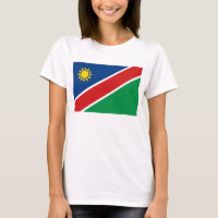Namíbia Flag x Map T-Shirt