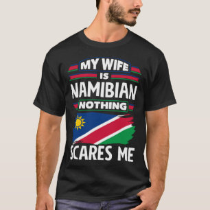 Camiseta Namíbia Namíbia Sinalizador Namíbia Cotação 1