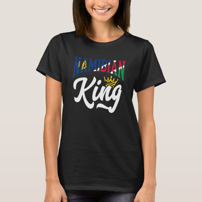 Camiseta Namibian King Namibia Namibian Namibia Flag (Frente)