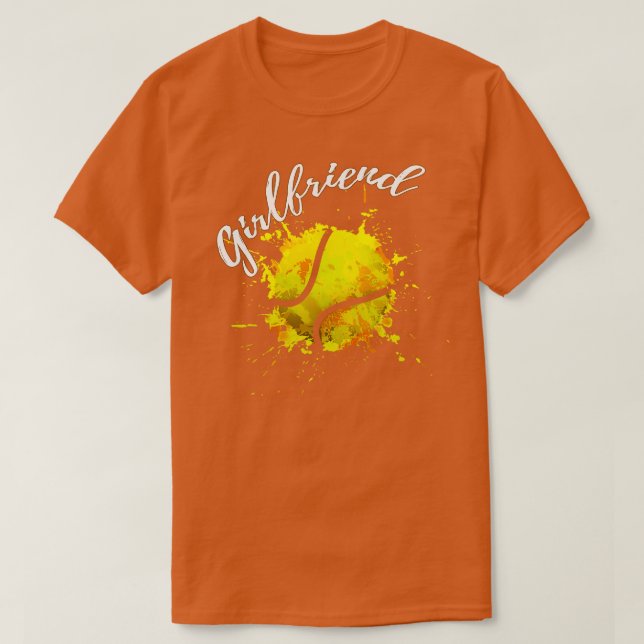 Camiseta Namorada Baseball Colorida (Frente do Design)