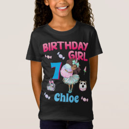 Camiseta Namorada Colorida de Aniversário Afro America Doce