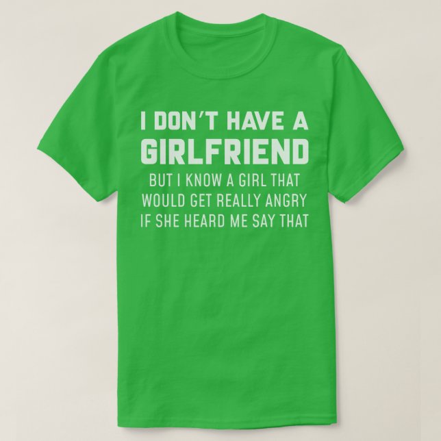 Camiseta Namorada com raiva (Frente do Design)