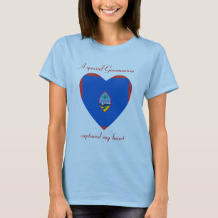 Camiseta Namorada da Bandeira de Guam