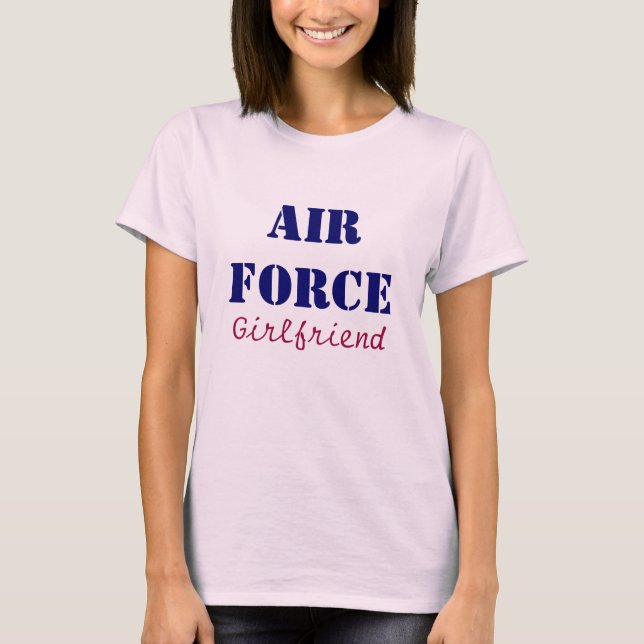 Camiseta Namorada da força aérea (Frente)