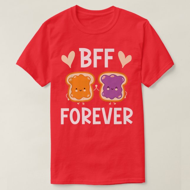 Camiseta Namorada de Amizade de Brinde para o BFF (Frente do Design)