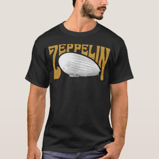 Camiseta Namorada de Art Vintage Zeppelin Versão Amarela