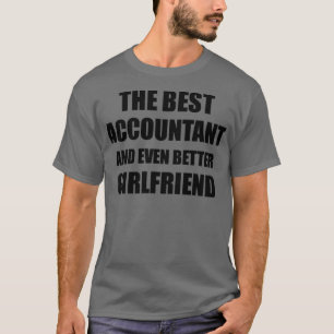 Camiseta Namorada de Contador Engraçado Ideia de Presente p