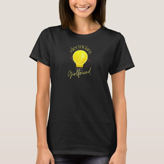 Camiseta Namorada de eletricistas femininos (Frente)