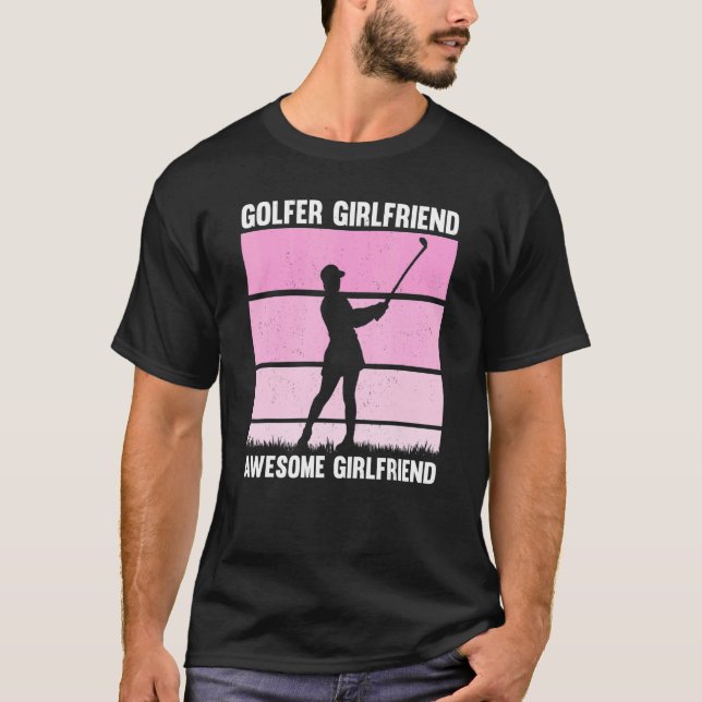 Camiseta Namorada de Golfe do treinador de golfe (Frente)