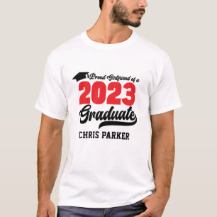 Camiseta Namorada de orgulho de um roteiro vermelho Formand