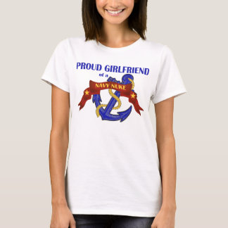 Camiseta Namorada de umas armas nucleares do marinho