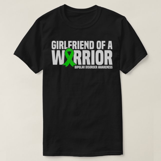 Camiseta Namorada de Womens de um Guerreiro com Perturbação (Frente do Design)