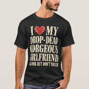 Camiseta Namorada Deslumbrante Olhe Mas Não Toque   Bo Dive