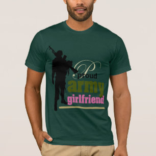 Camiseta Namorada do exército orgulhoso