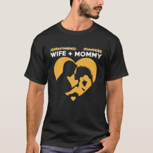 Camiseta Namorada Fiancee Wife Mamãe Para Envolvido E Marr