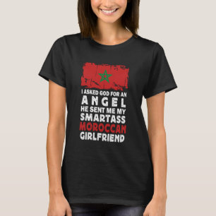 Camiseta Namorada Marroquina Espertinha Divertida Bandeira