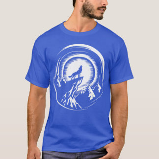 Camiseta Namorada moderna de lobo