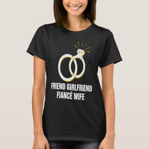 Camiseta Namorada Namorada de Fidelidade Amigo Namorado