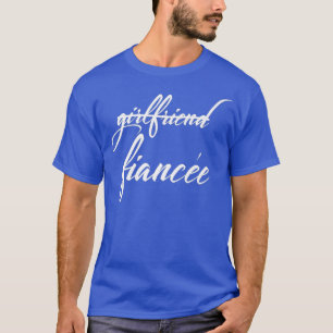 Camiseta Namorada Noiva Engraçado Noivo Festa de Noivado