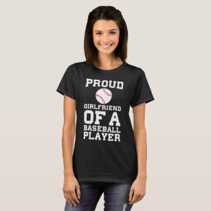 Camiseta Namorada orgulhoso de um t-shirt do fã do jogador