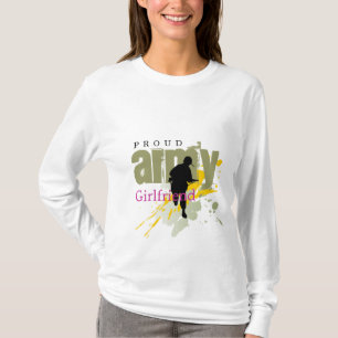 Camiseta Namorada orgulhoso do exército