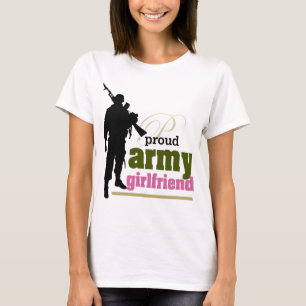 Camiseta Namorada orgulhoso do exército