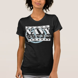 Camiseta Namorada orgulhoso do marinho
