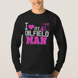 Camiseta Namorada Para Oilfield Rig H