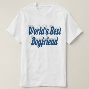 Camiseta Namorado com script azul-marinho