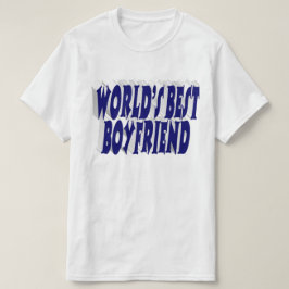 Camiseta Namorado com tipografia azul escura